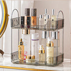 Aveniee Bathroom Counter Organizer, 3 Tier Perfume Skin Care Countertop Storage Shelf, Vanity Makeup Tray for Cosmetic Skincare Lotion,Clear