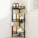 Consumest Corner Shower Caddy Stand - Rustproof Bathroom Organizer&Storage
