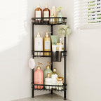 Consumest Corner Shower Caddy Stand - Rustproof Bathroom Organizer&Storage