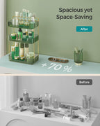 SONGMICS 3-Tier Makeup Organizer, Square, Customizable