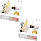 Makeup Organizer with 2 Drawers, Countertop Cosmetic Storage for Vanity