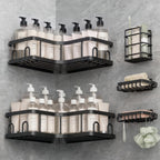 Veken Corner Shower Caddy 3-Pack, Advanced Rustproof Design&Stable Storage