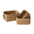 LA JOLIE MUSE Small Wicker Baskets for Organizing, Desert 3 Pack