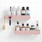 Kitsure Shower Caddy Adhesive, Stylish Shower Organizer, Large, Black