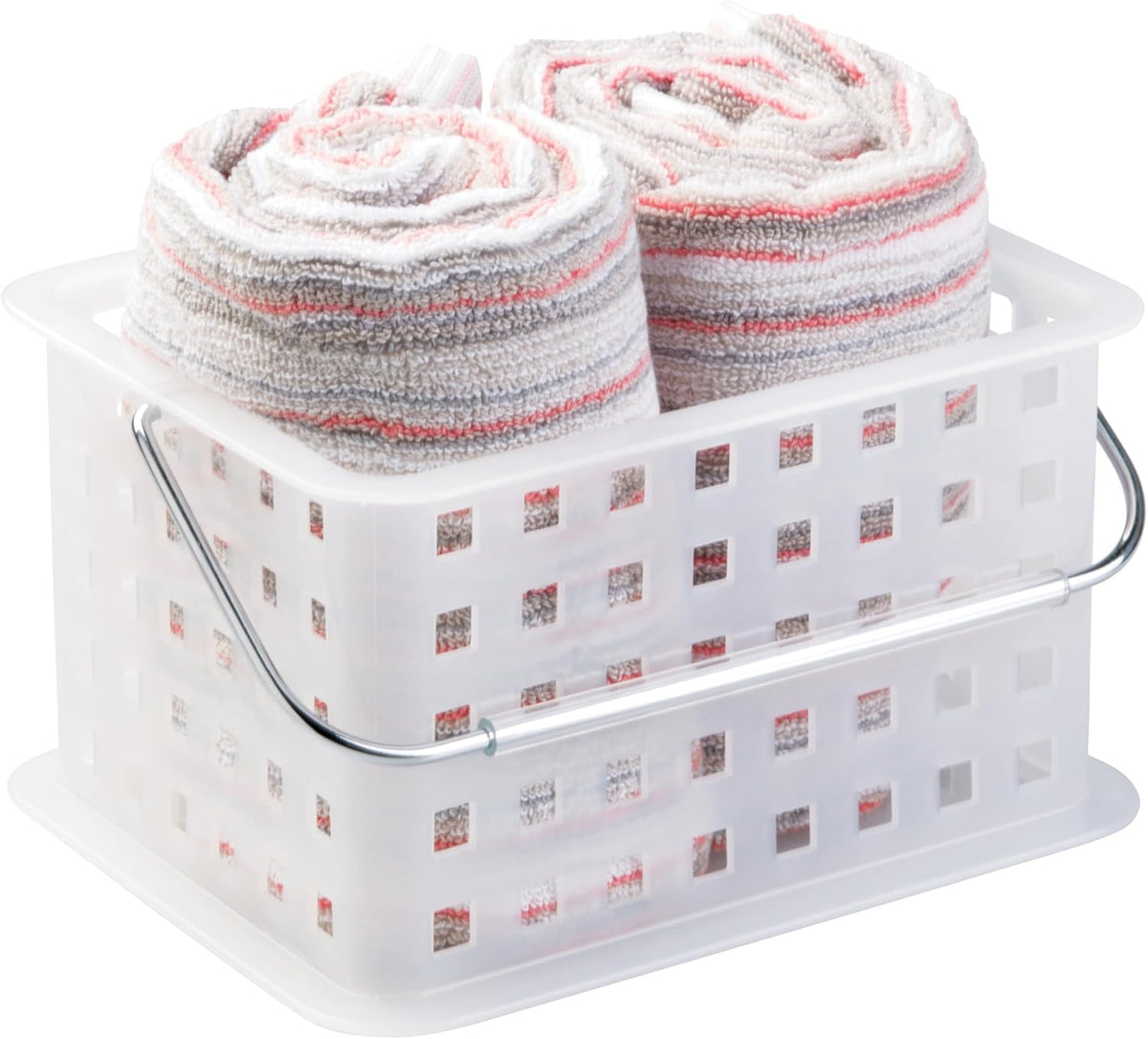 iDesign Small Shower Caddy, Clear Frost