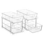 Vtopmart 4 Pack Pull Out Bathroom Under Sink Organizer (S-Standard)