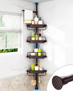 Corner Shower Caddy Tension Pole for Shampoo Holder, Stainless Steel Rod