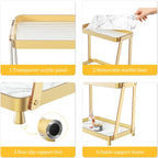 2-Tier Acrylic Bathroom Vanity Organizer, Gold