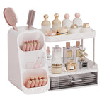 UFORU Makeup Organizer Countertop with Brush Holder for Vanity Bathroom