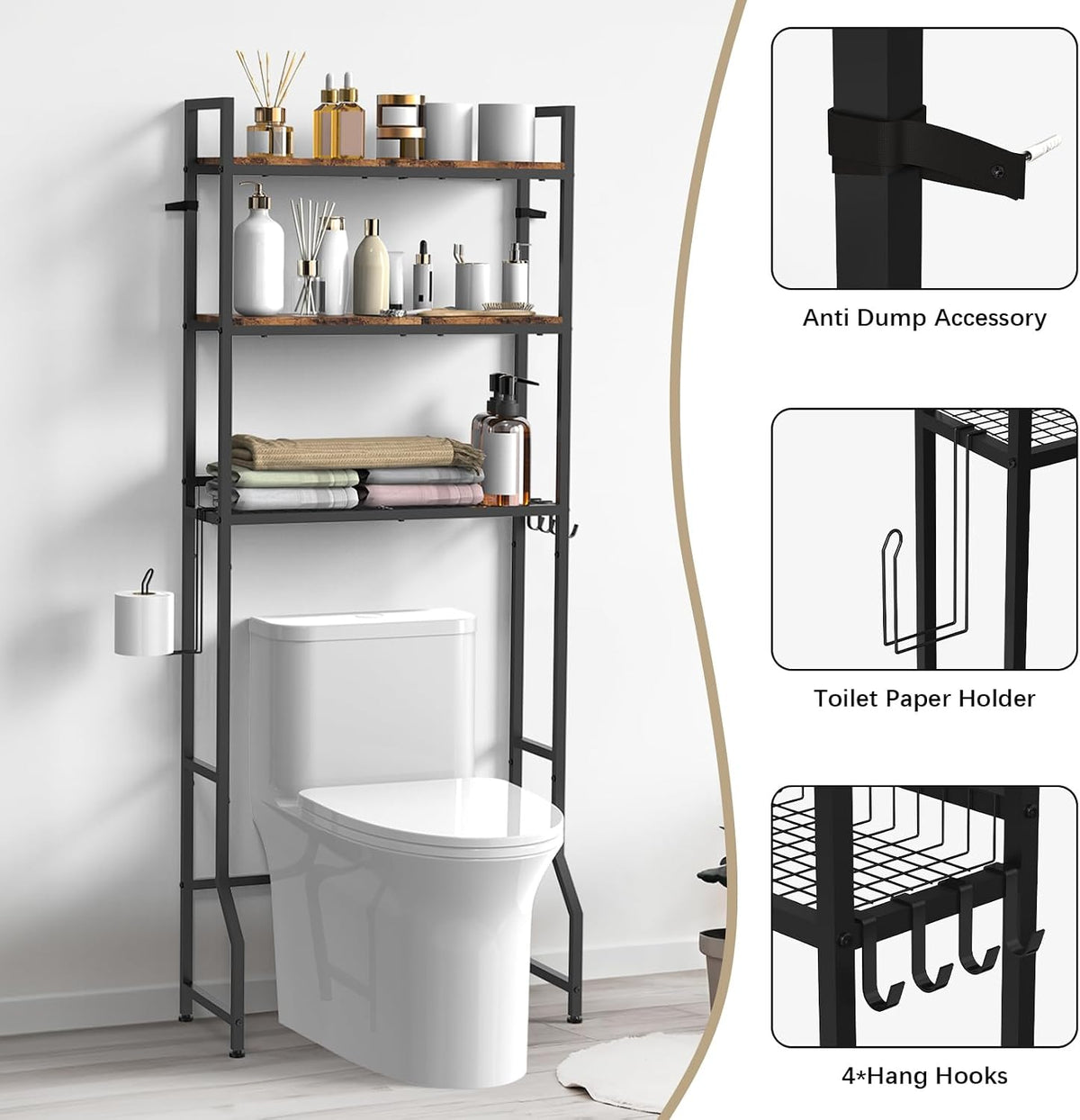 Over the Toilet Storage Cabinet Bathroom Storage Above Toilet
