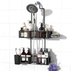 Haging Shower Caddy for Handheld Showerheads,Over Head Shower organizer