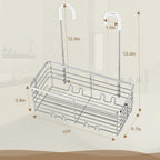 DELLAN Hanging Shower Organizer, Shower Rack with Hooks Over the Door