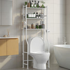 3-Tier Over Toilet Storage, Anti-Tip, 64" H, White