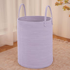 JMvicyroam 60L Cotton Rope Laundry Basket Hamper, Brown