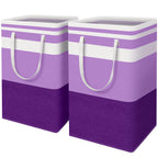 HomeHacks 2 Pack Large Laundry Baskets, Laundry Hampers Bags (Grey 75Lx2)