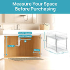 Vtopmart 4 Pack Pull Out Bathroom Under Sink Organizer (S-Standard)