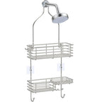 SMARTAKE Hanging Shower Head Caddy, Shower Shelf Organizer, Silver