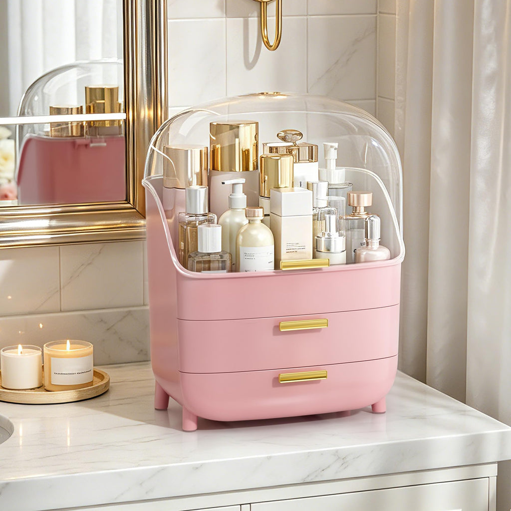 Vtopmart 3-Tier Skincare Makeup Organizer with Drawers, White