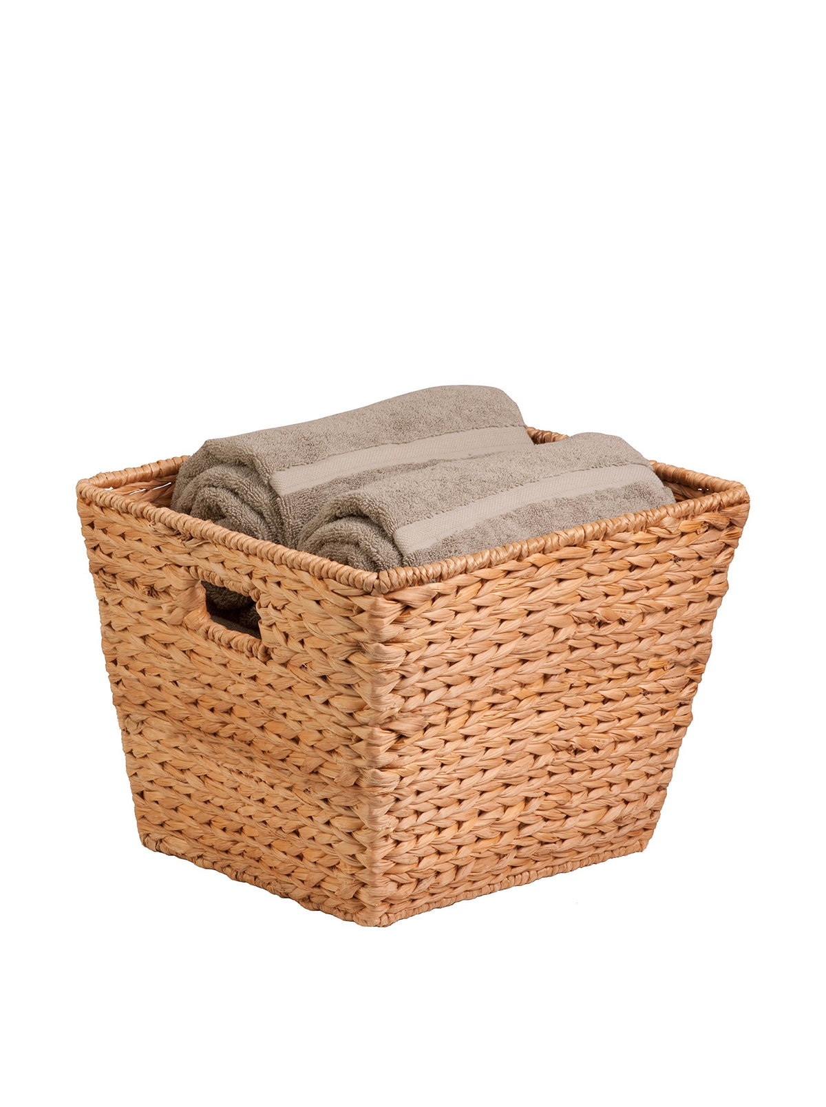 Honey-Can-Do Woven Water Hyacinth Wicker Storage Baskets, Nesting Set of 3