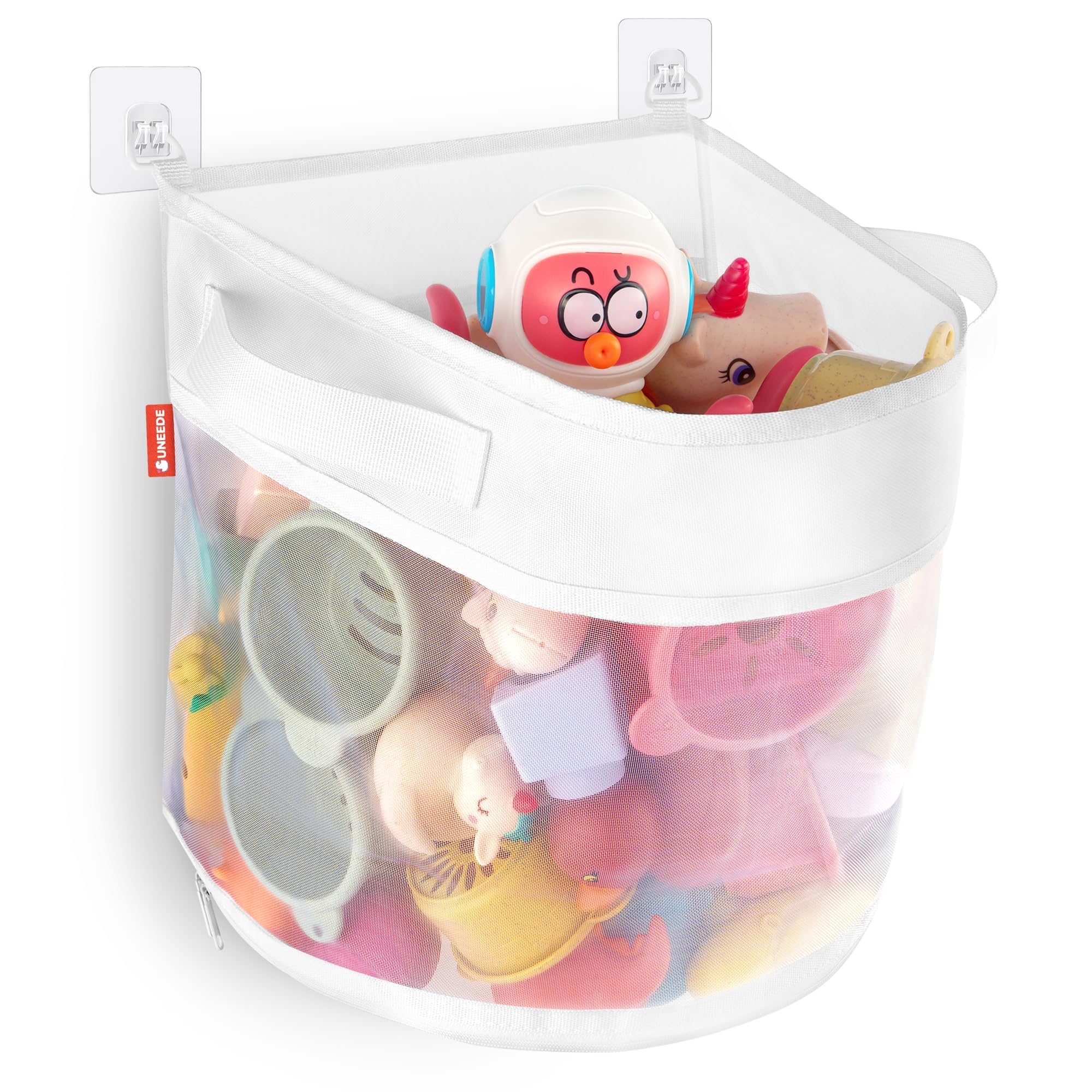 UNEEDE Bath Toy Organizer,4 Gallons Bathtub Toy Storage Organizer