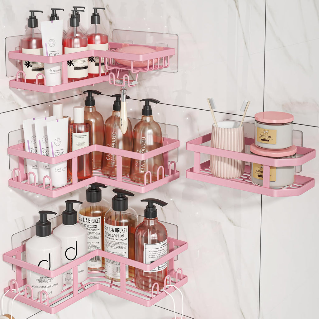 Youvip Shower Caddy Corner No Drilling-Adhesive, Shower Shelves-Rustproof