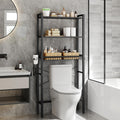 VASAGLE 4-Tier Over the Toilet Storage, Adjustable Shelves, Basket, 68.1''H