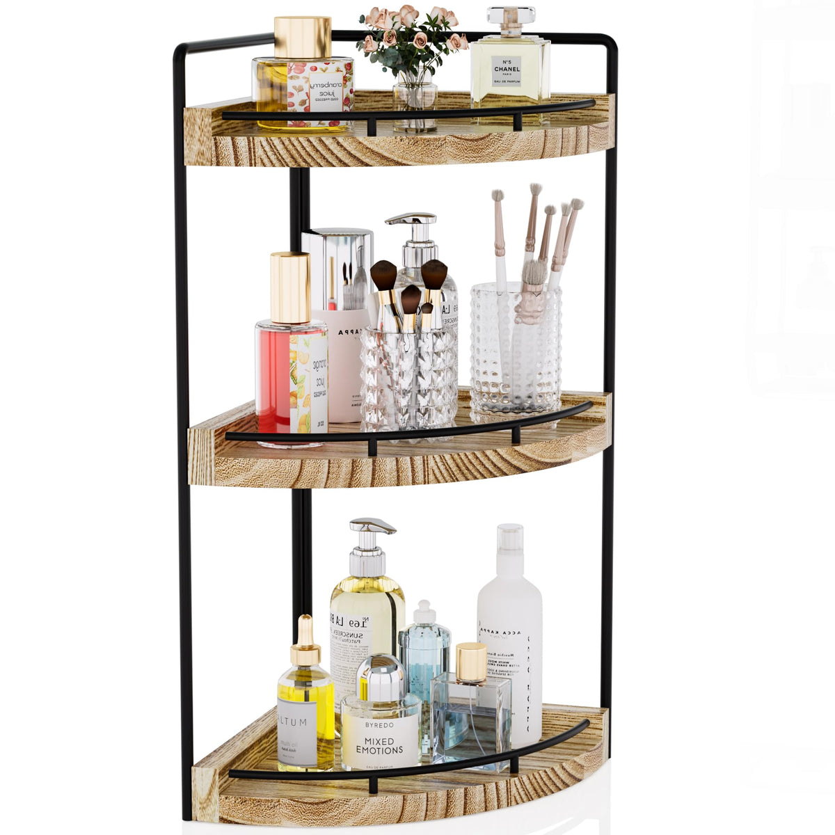 Corner Bathroom Counter Organizer, 3 Tier Bathroom Sink Shelf