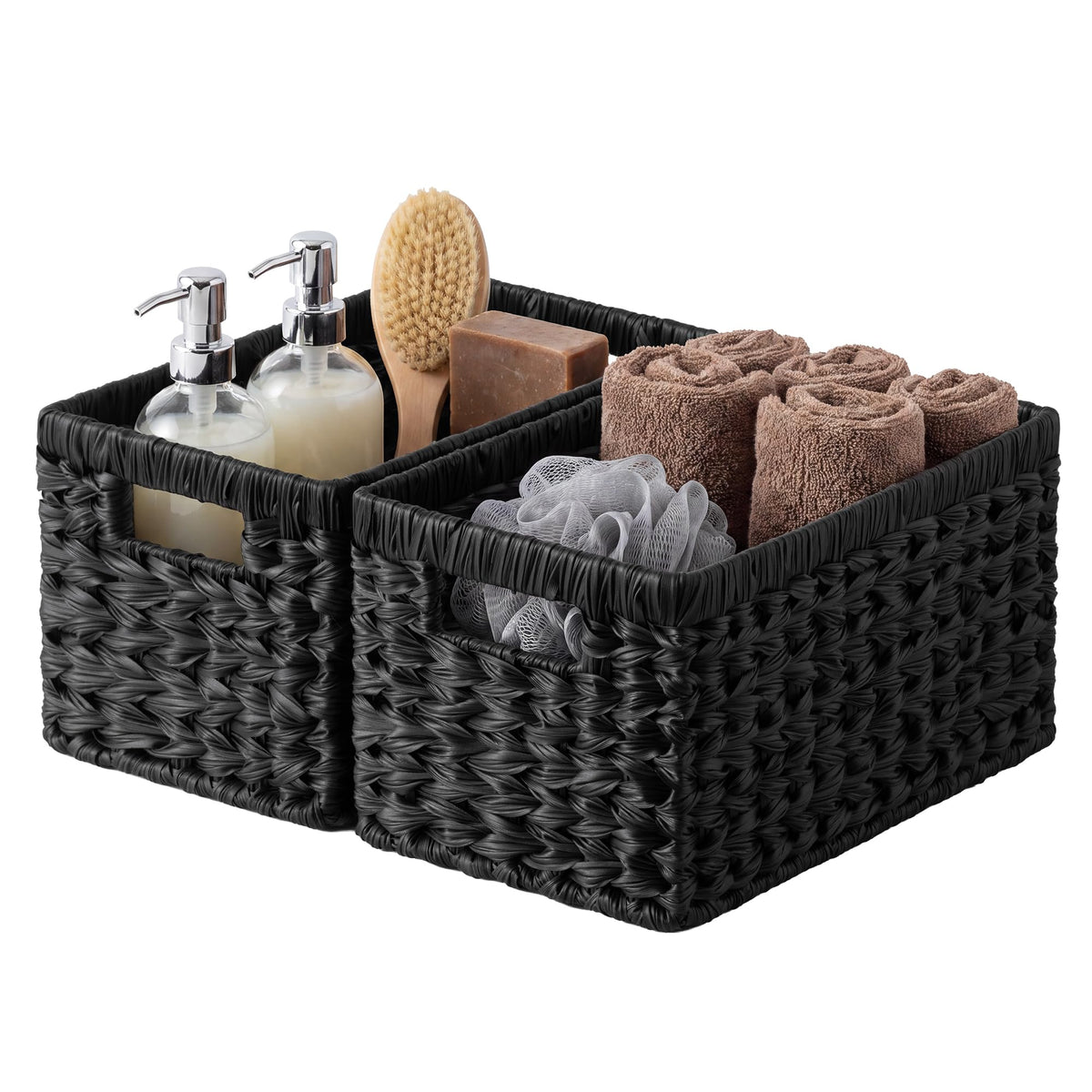 GRANNY SAYS Wicker Storage Baskets for Organizing, Basket Organizer, 2-Pack