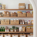 StorageWorks Wicker Baskets for Storage, Wicker Storage Baskets, 1-Pack