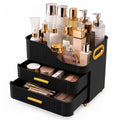 Booklov Large Makeup Organizer for Vanity, Bathroom Countertop, White