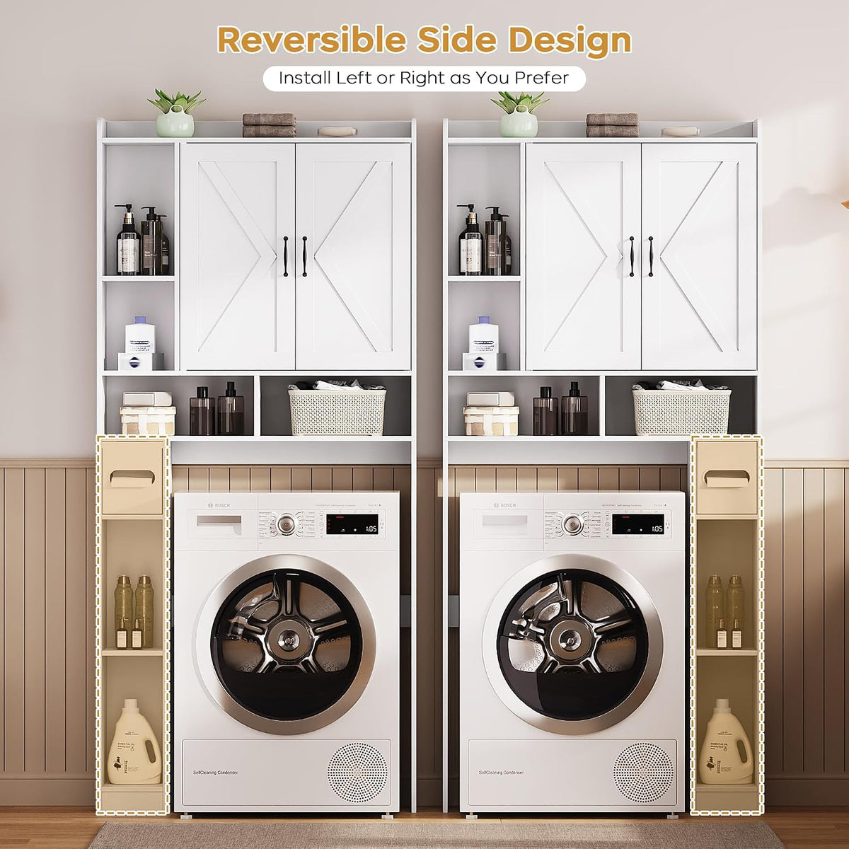Over the Toilet Storage Cabinet, 31”W Bathroom Organizer
