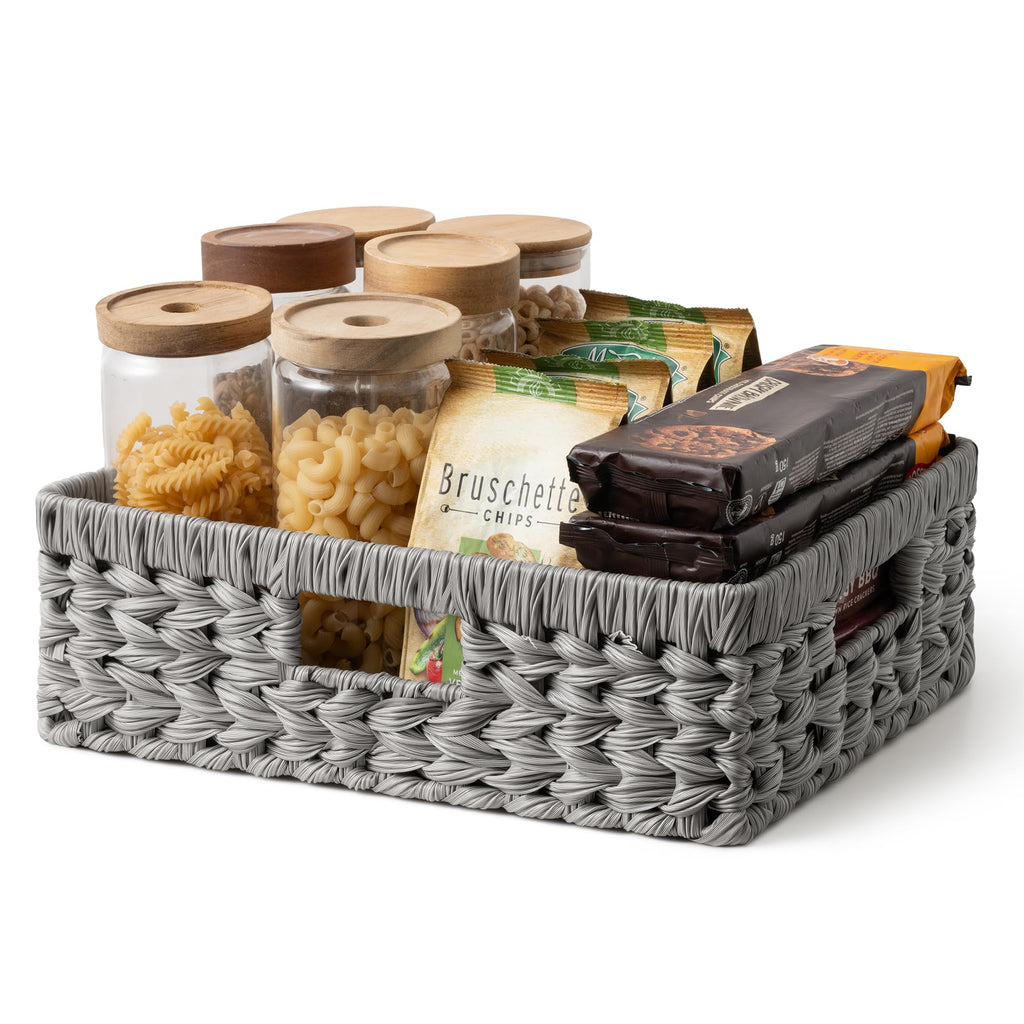 GRANNY SAYS Wicker Storage Baskets for Organizing, Basket Organizer, 2-Pack