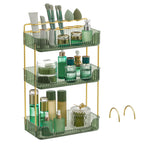 SONGMICS 3-Tier Makeup Organizer, Square, Customizable