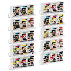 upsimples 4 Pcs 15" Acrylic Shelves for Wall Storage and Organizer, Clear