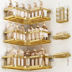 Veken Corner Shower Caddy 3-Pack, Advanced Rustproof Design&Stable Storage