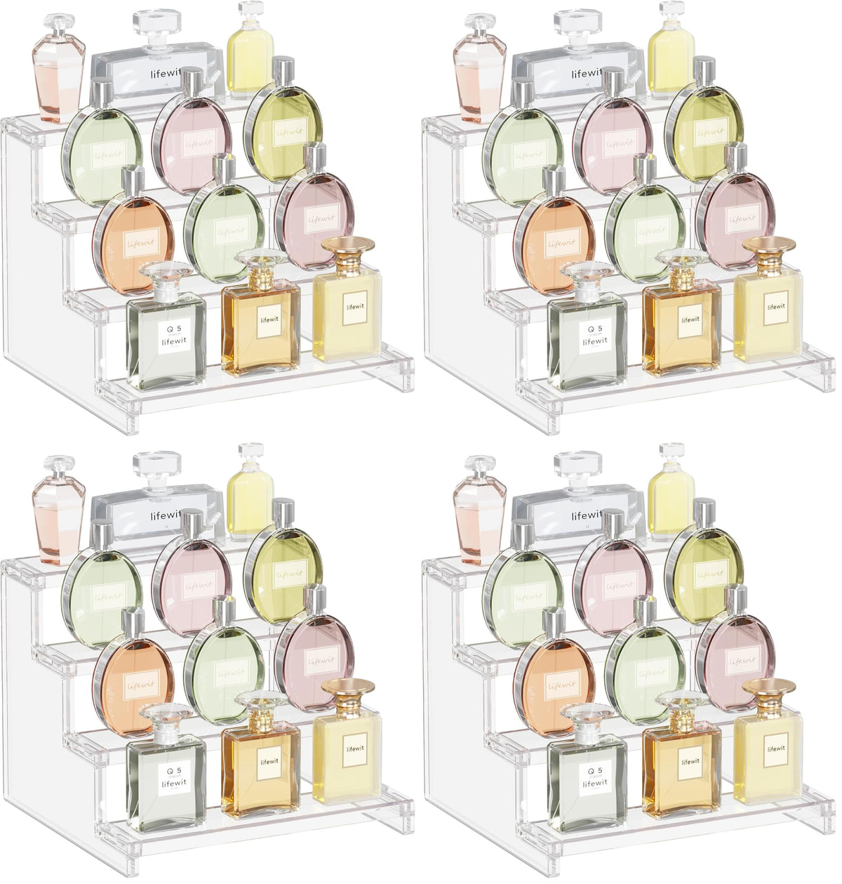 Lifewit Perfume Organizer, Cologne Stand Tool-Free Assembly, 9", 1 Pcs