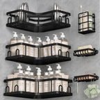 Veken Corner Shower Caddy 3-Pack, Advanced Rustproof Design&Stable Storage
