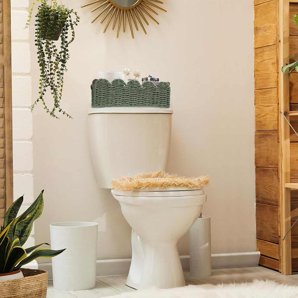 Wicker Baskets for Organizing Toilet Paper Storage Basket