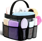 Mesh Shower Caddy Portable - 9 Pockets for College Dorm Room Essential
