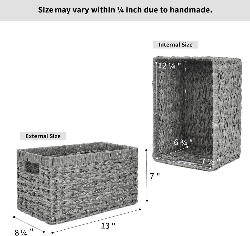 GRANNY SAYS Wicker Storage Baskets for Organizing, Basket Organizer, 2-Pack
