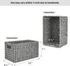 GRANNY SAYS Wicker Storage Baskets for Organizing, Basket Organizer, 2-Pack