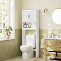 VASAGLE Over the Toilet Storage Cabinet, Doors, Adjustable Shelves, 24.6''W