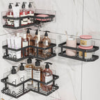 Youvip Shower Caddy Corner No Drilling-Adhesive, Shower Shelves-Rustproof