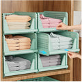 Upgraded Closet Organizers and Storage, Stackable Closet Organizer Basket