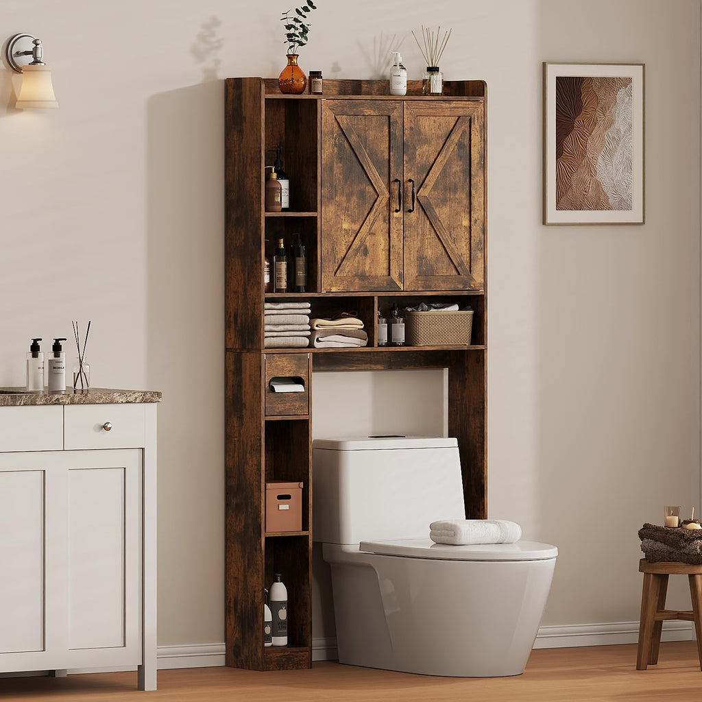 Over the Toilet Storage Cabinet, 31”W Bathroom Organizer