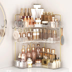Corner Bathroom Counter Organizer 3-Tier Bathroom Organizer