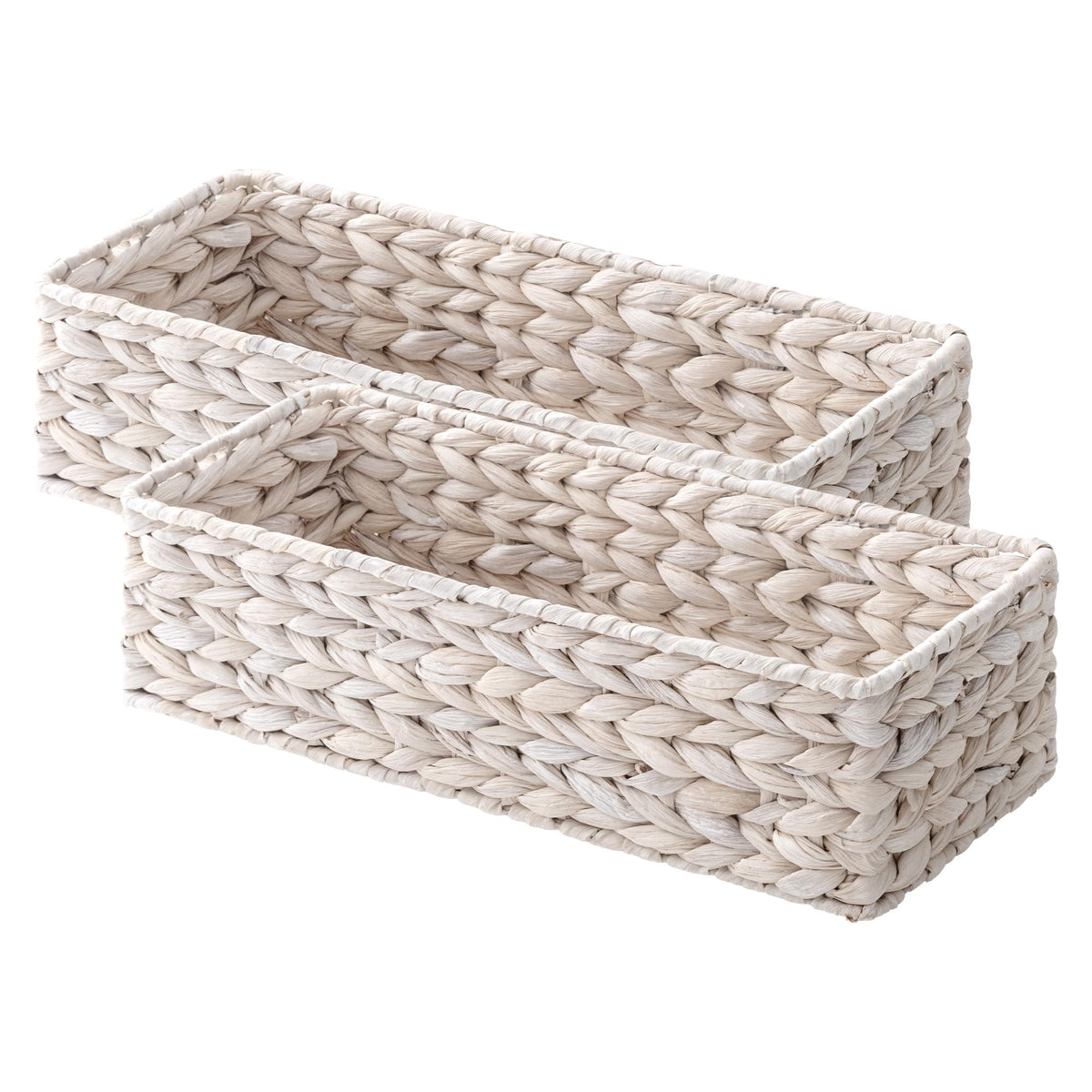 StorageWorks Wicker Toilet Paper Basket, Toilet Tank Basket for Bathroom