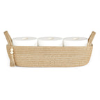 Mkono Toilet Paper Basket, Boho Bathroom Decor, Small Storage Organizer