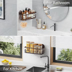 KEGII Shower Caddy Suction Cup Shower Organizer No Drill Bathroom Storage