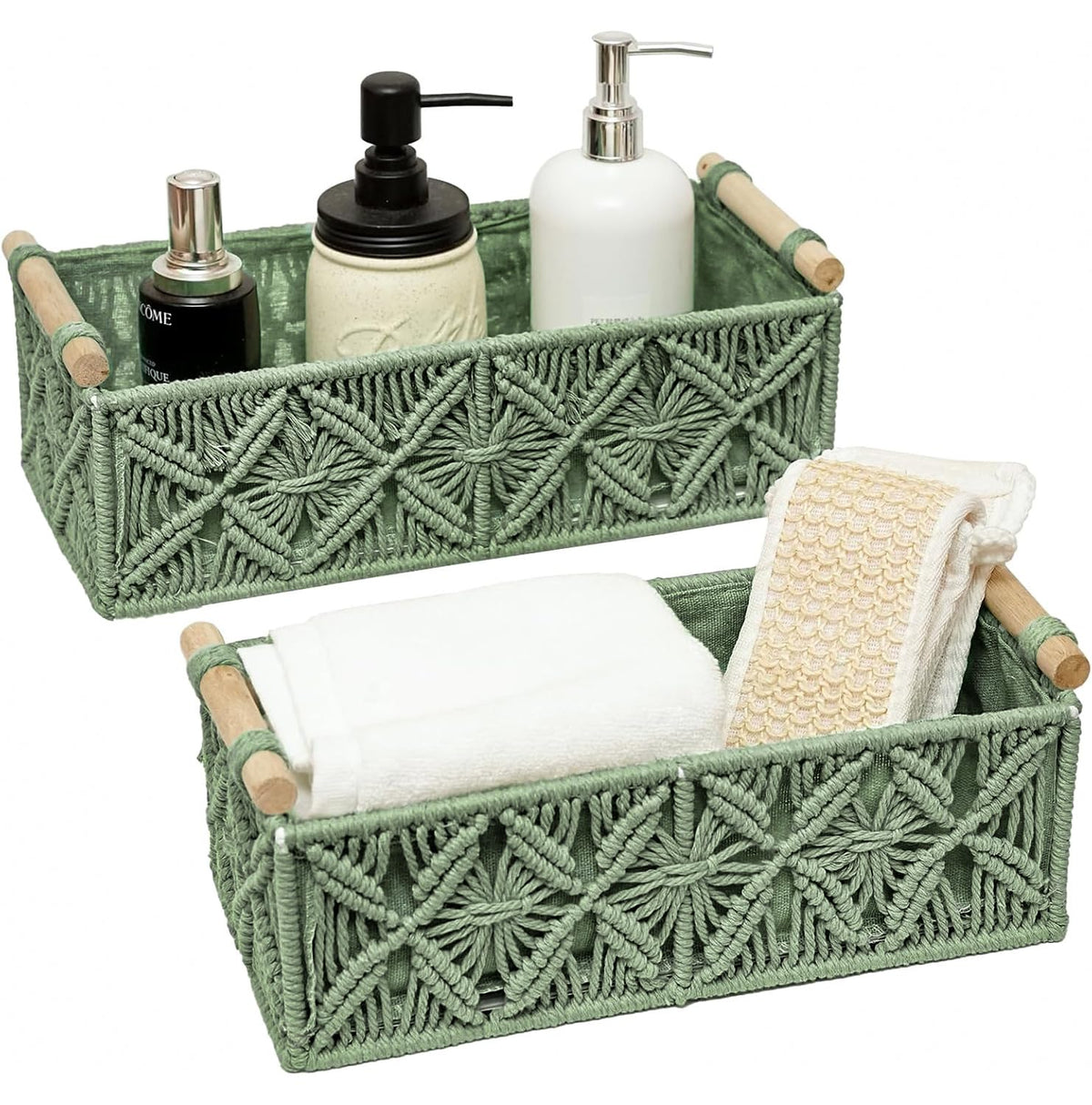 Boho Decor Basket for Toilelt Paper Storage Baskets for Organizing